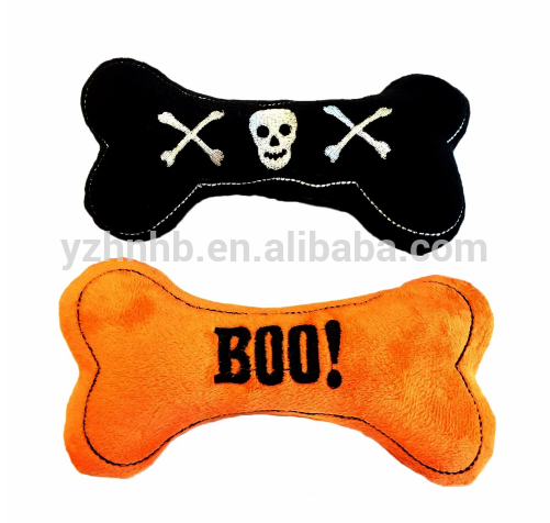 Pet Toy Skull Skeleton Print Plush Bone Style Squeak Funny Halloween Costume Fashion Cute for Small Dog Cat queaky