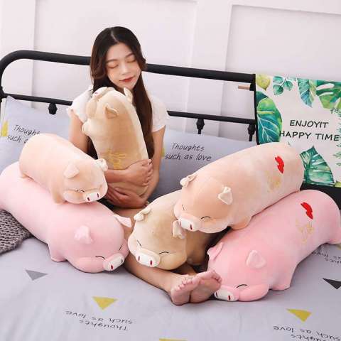 hot popular Kawaii throw pillow kids soft bedding pillow plush pillow for relaxing plush toy pig