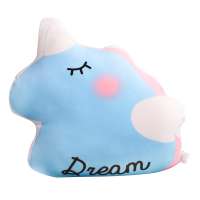 OEM Super Soft Plush Unicorn Stuffed shaped  Pillow